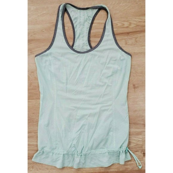 lululemon athletica Tops - Lululemon Womens Run Energy Green Gray Tank Top 4